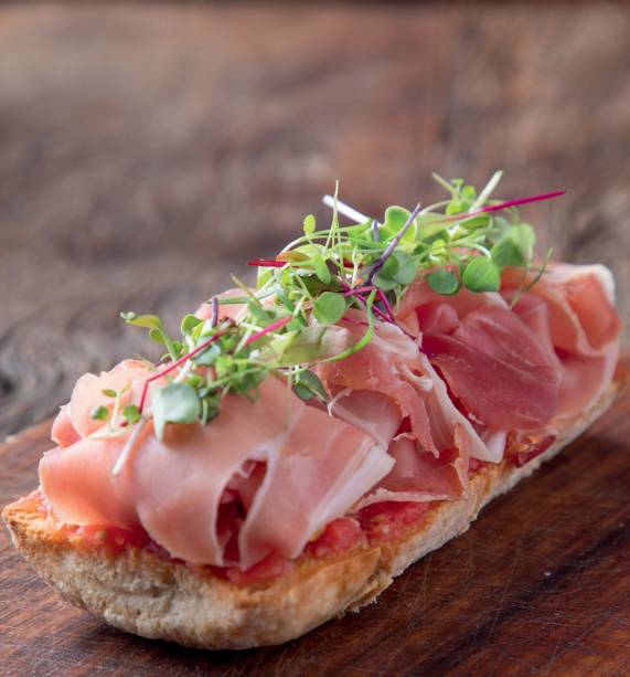 Pão com tomate e jamón: do Empório Pata Negra