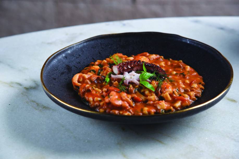 Trattorita Evvai: pedidas como a fregola com frutos do mar