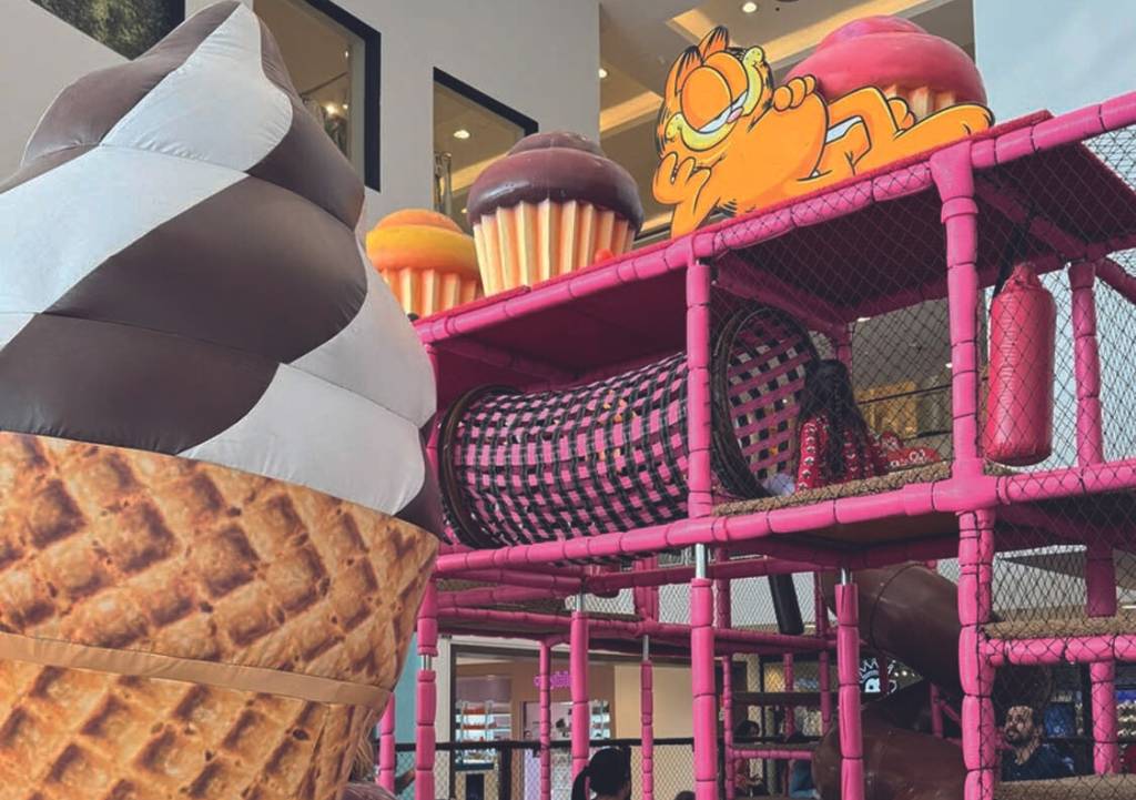 Personagem Garfield ganha parque temático em shopping