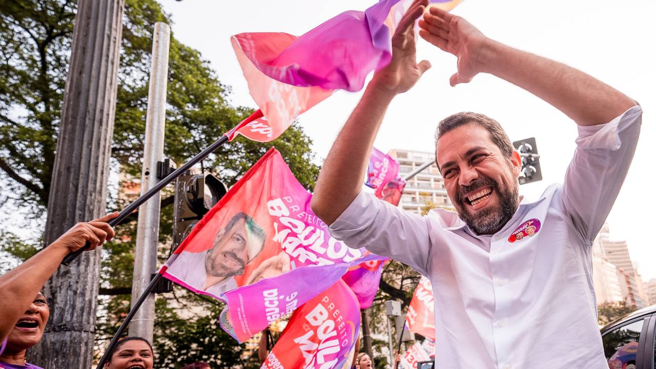 Boulos, durante evento de campanha