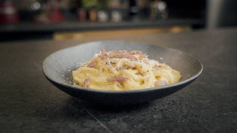 Espaguete à carbonara de Antonio Maiolica