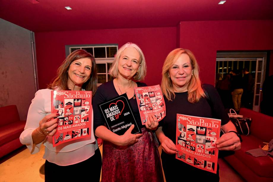 Trio de diretoras do Dante Alighieri: Elenice Zizziotti (à esq.), Valdenice Minatel e Angela Martins