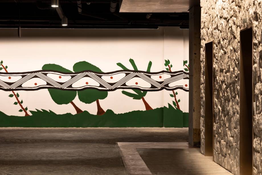 Desenho de Arassari e Guerreiros Pataxó, tribo do sul da Bahia Desenho de Arassari e Guerreiros Pataxó, tribo do sul da Bahia