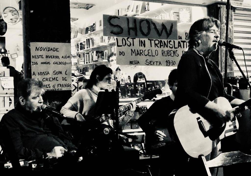 Marcelo Rubens Paiva com a banda Lost in Translation