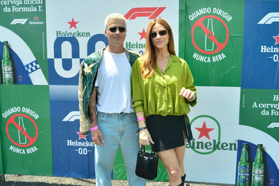 Bruno Gagilasso e Ewbank no GP de F&oacute;rmula 1