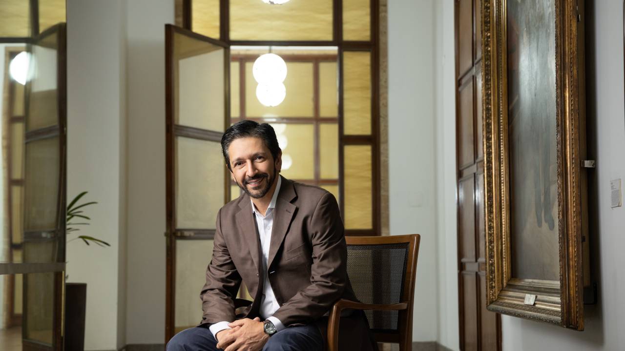 Ricardo Nunes, na sede da prefeitura: mais quatro anos