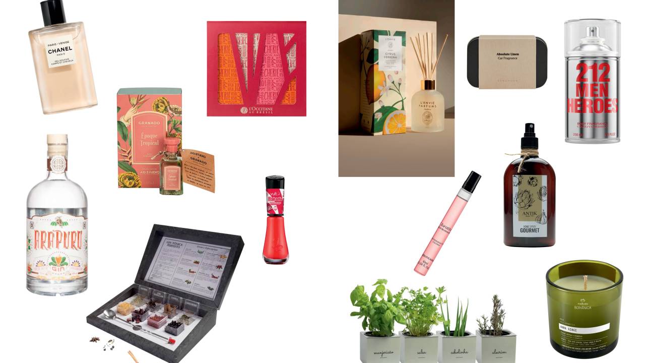 Itens aromáticos perfumaria