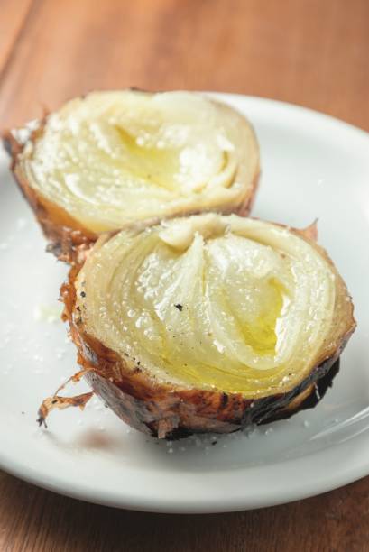 Fuego Celeste: cebola caramelada na brasa com azeite Fuego Celeste: cebola caramelada na brasa com azeite