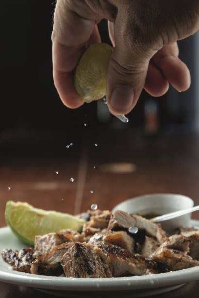 Fuego Celeste: matambrito de porco Fuego Celeste: matambrito de porco