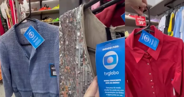 Bazar beneficente vende figurinos de programas da TV Globo