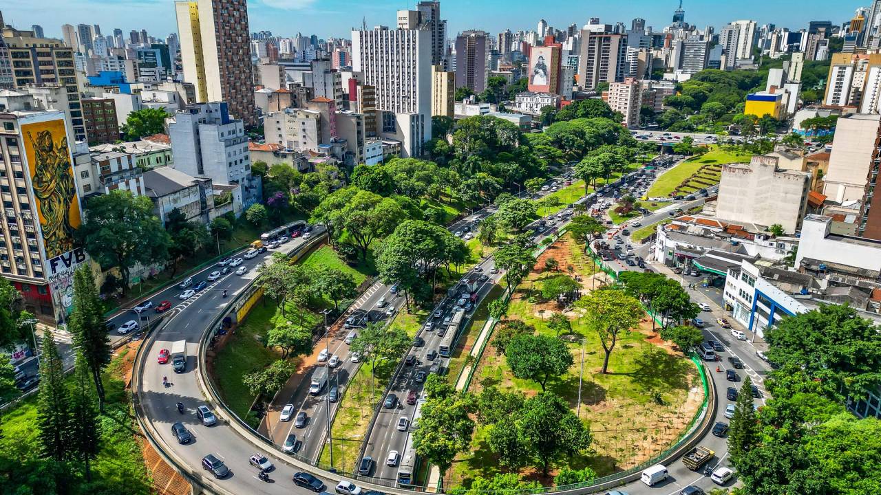 Avenida 23 de Maio, na região central de São Paulo