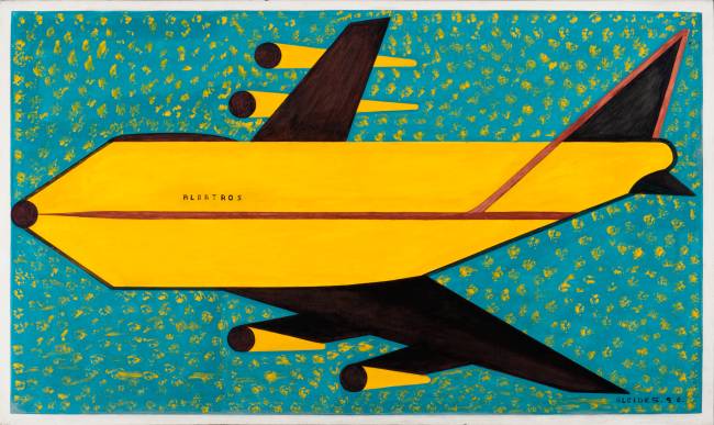Alcides Pereira dos Santos, Albatroz, 1996, Acrilica sobre tela, 89 x 150 cm, Coleção Galeria Estação, Foto João Liberato alcides-pereira-dos-santos