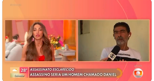 Patrícia Poeta no Encontro com pai de Vitória