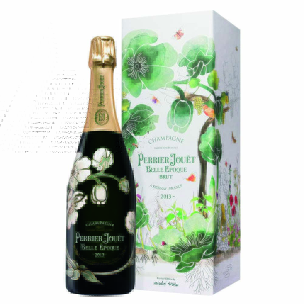 Champagne Perrier-Jouet Belle Epoque Brut.jpg garrafas-colecionaveis-edicoes-limitadas-bebidas