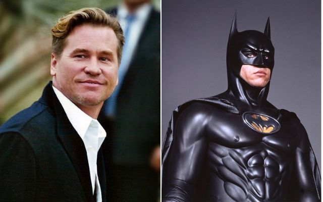 Val Kilmer em Cannes em 2005 e no papel de Batman em 1995