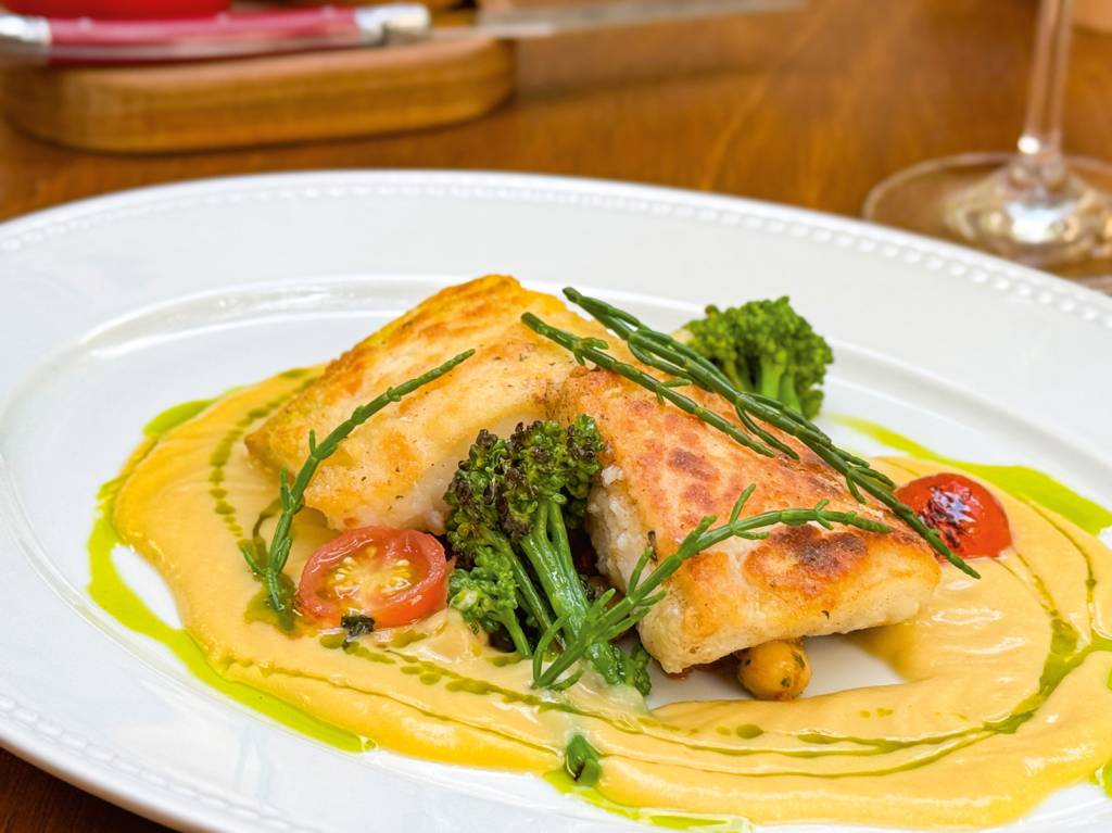 Marena_Bacalhau Pascoa_Daniel71_jpg.jpg Prato branco com peixe e molho amarelo