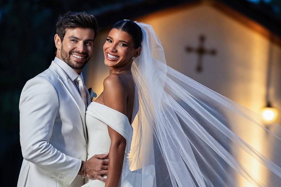 Jakelyne e Mariano se casaram no interior de São Paulo