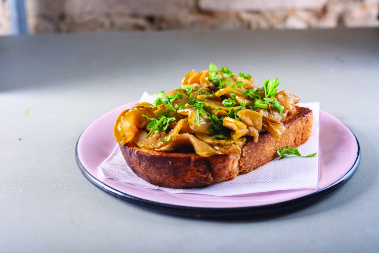 FFV Café: tostada de abobrinha FFV Café: tostada de abobrinha