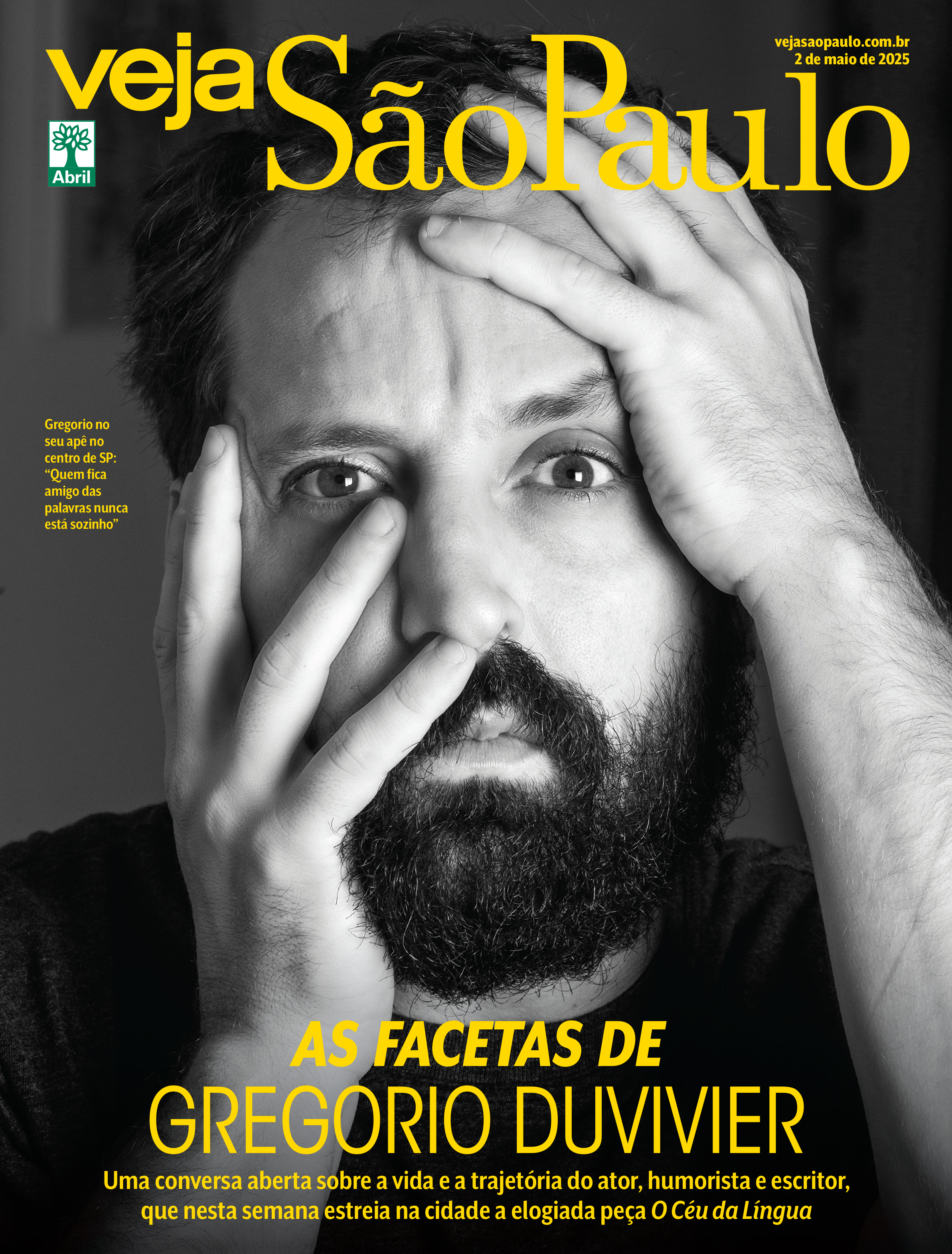 Gregorio Duvivier volta aos palcos de SP em pleno esplendor criativo