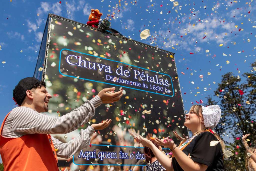 Chuva de Pétalas da Expoflora 2025 viraliza nas redes; assista