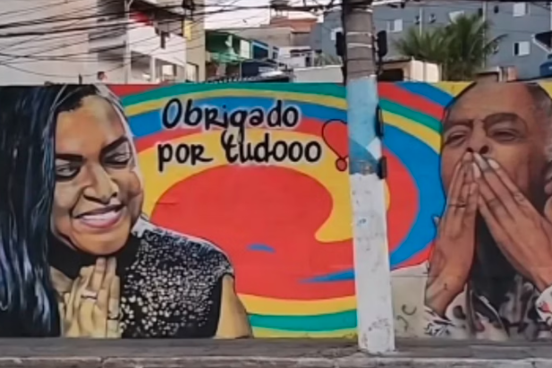 Irmãos criam mural em homenagem a Preta Gil em SP