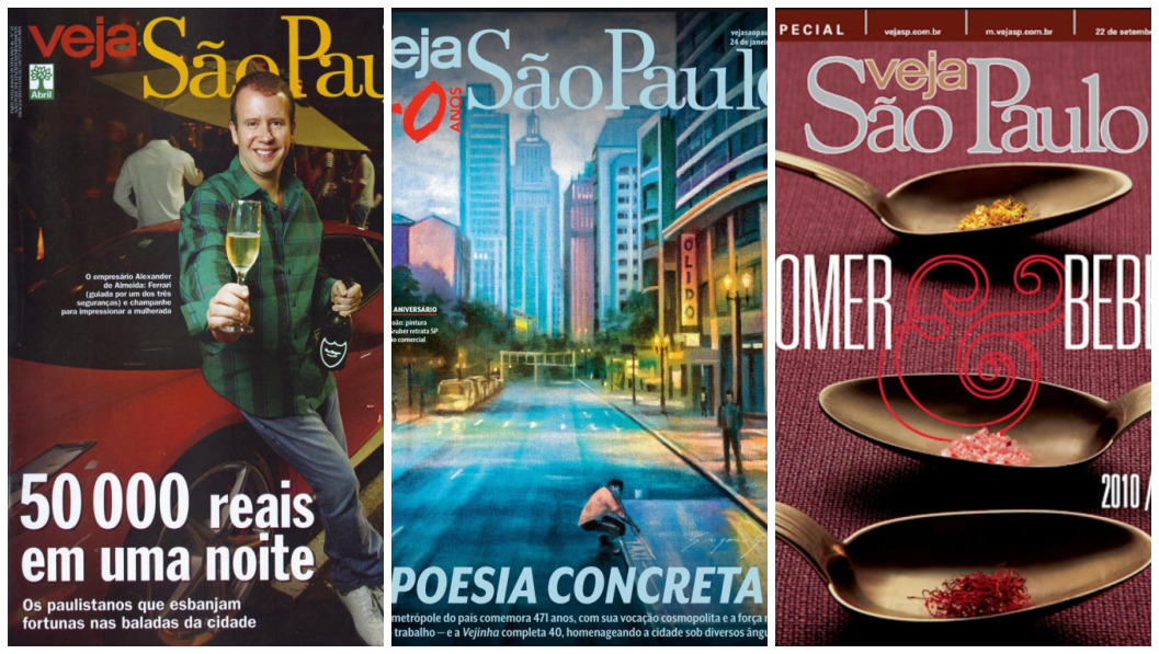 Capas da VEJA SP – montagem