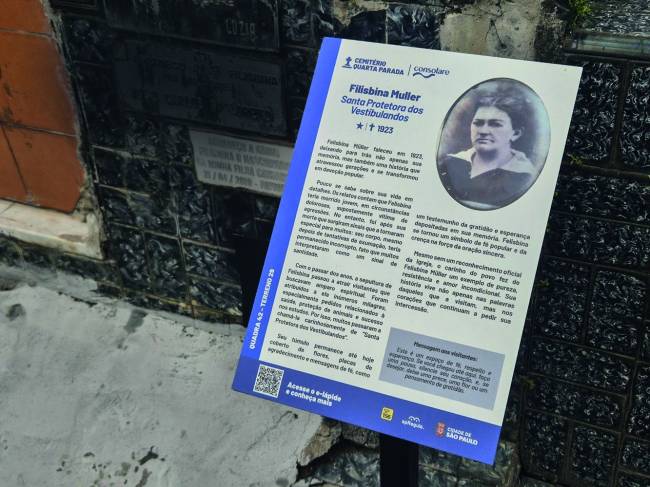 Placa de Felisbina Muller