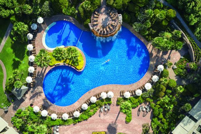 Piscina do Mandarin Orinetal Piscina do luxuoso Mandarin Oriental