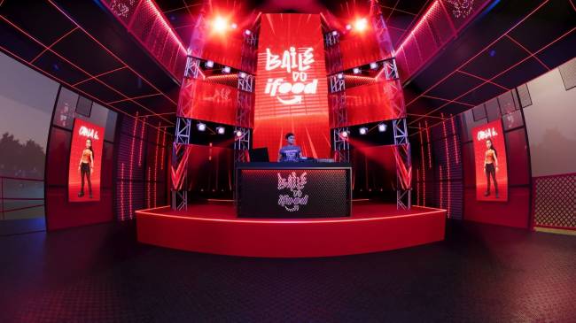 Estande do iFood próximo ao palco The One