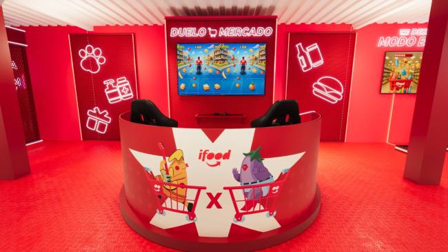 Estande do iFood na SP Square