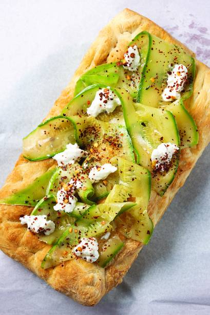 Foccacia de abobrinha Foccacia de abobrinha