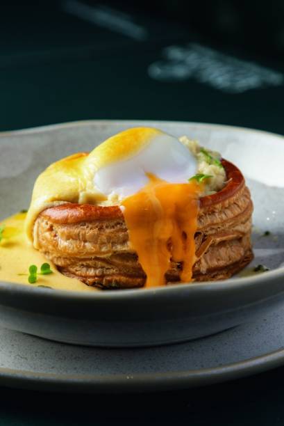 Casa Allamanda: vol-au-vent de bacalhau como benedictines Casa Allamanda: vol-au-vent de bacalhau como benedictines