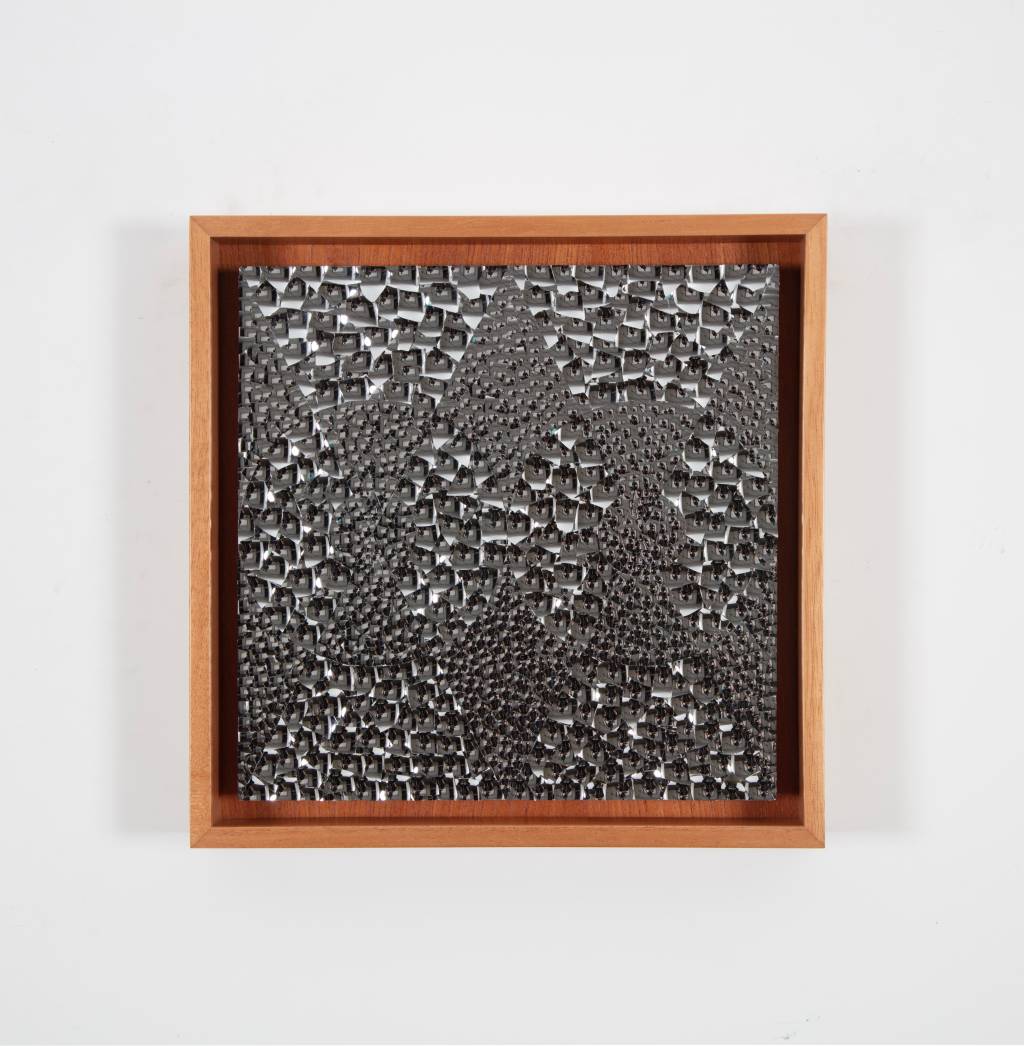 Artista mexicano exibe obras feitas com cascas de ovo e asas de borboleta