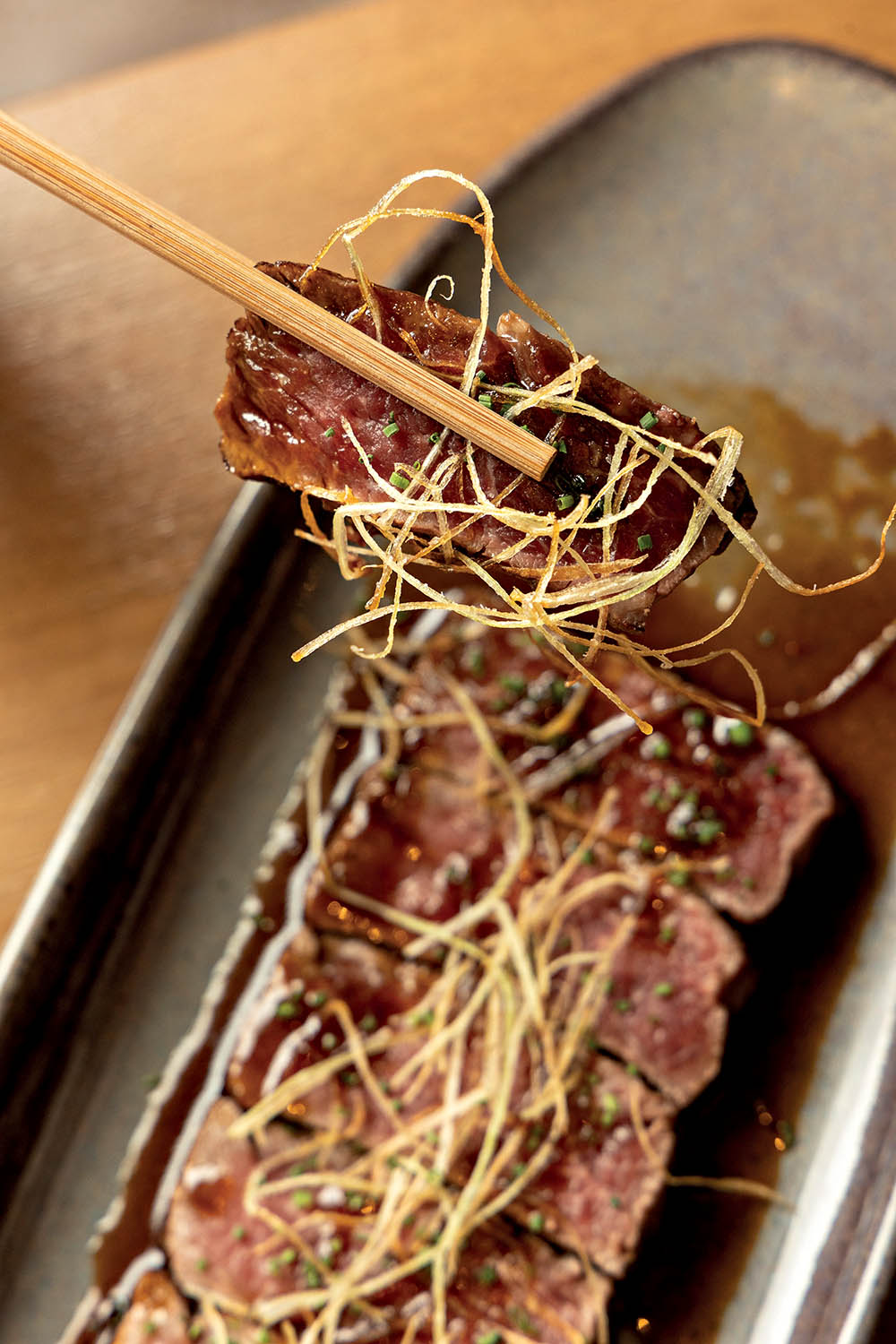 Tataki de wagyu, do Yubari