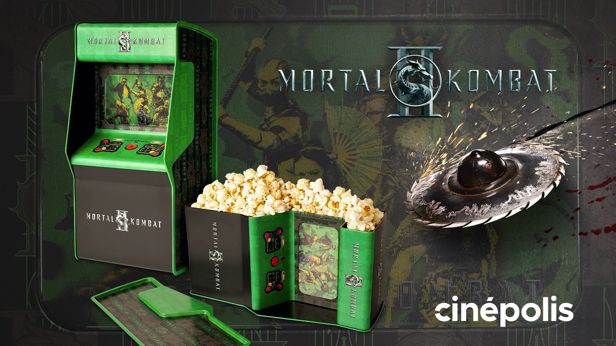 Balde de pipoca da Cinépolis para ‘Mortal Kombat 2’