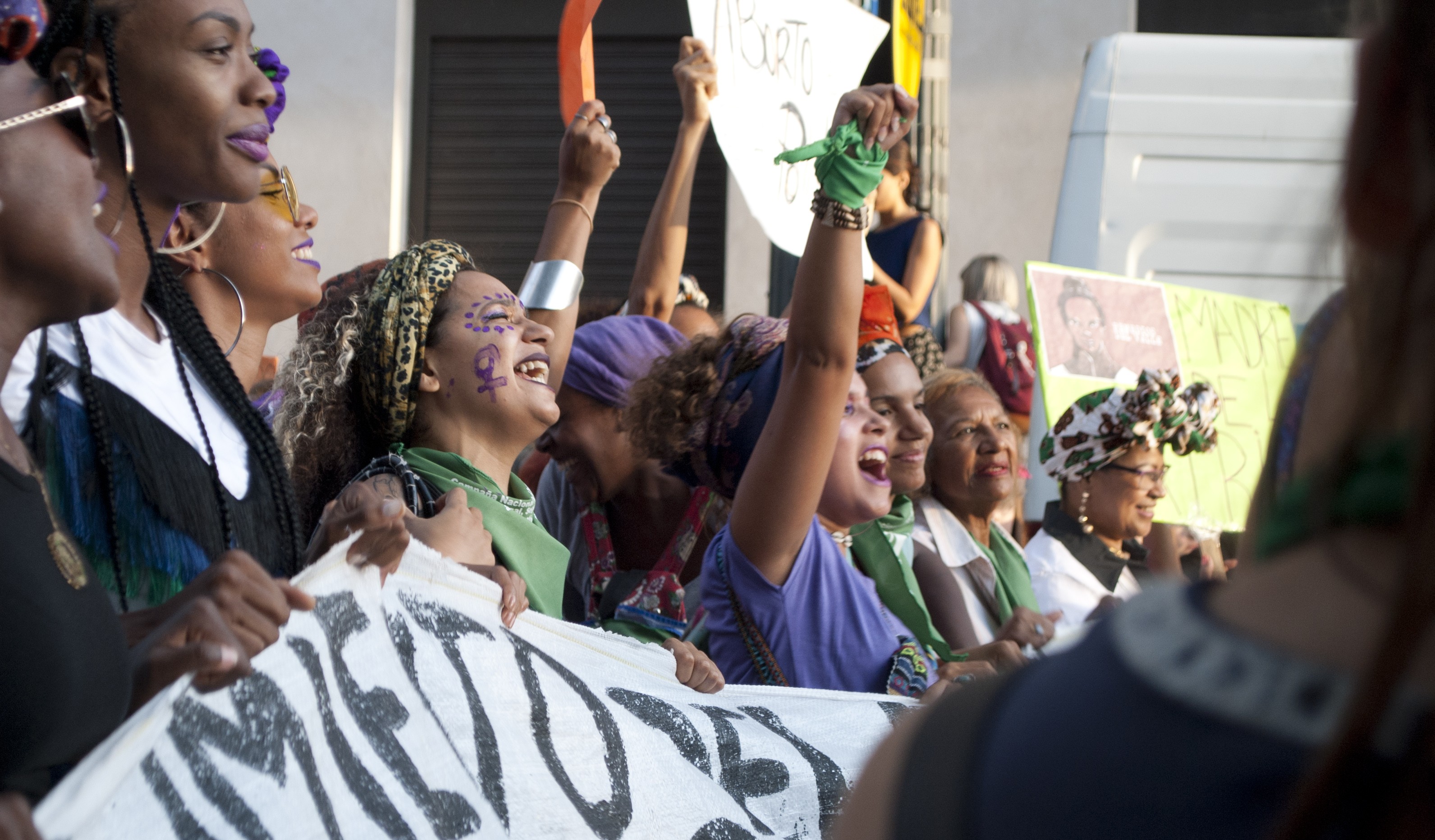 Manifestação no Dia da Mulher em Buenos Aires, em 2018