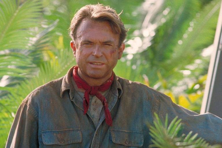 Sam Neill em ‘Jurassic Park’