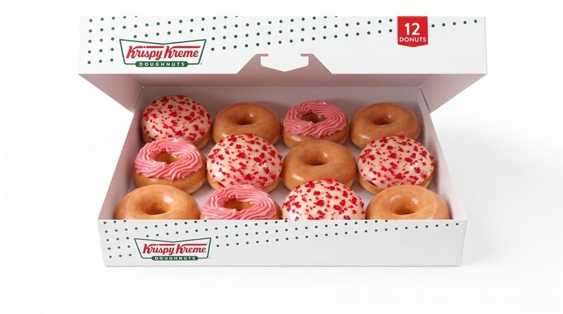 Krispy Kreme lança donuts de morango cravejado, a trend do momento